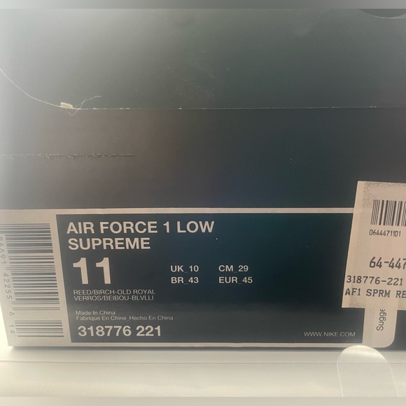 Nike Air Force 1 Low ACG Air Mowabb Sz 11 DS Orange Blue 318776-221 - Picture 9 of 9